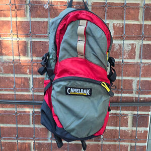 Unisex Camelbak Grey Red Hydration Backpack Lightweight Easy Carry Compact